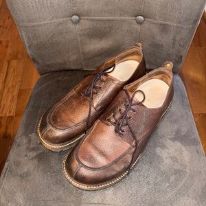 Men’s Birkenstock Timmins Natural Brown Leather Oxford Shoes Size 43